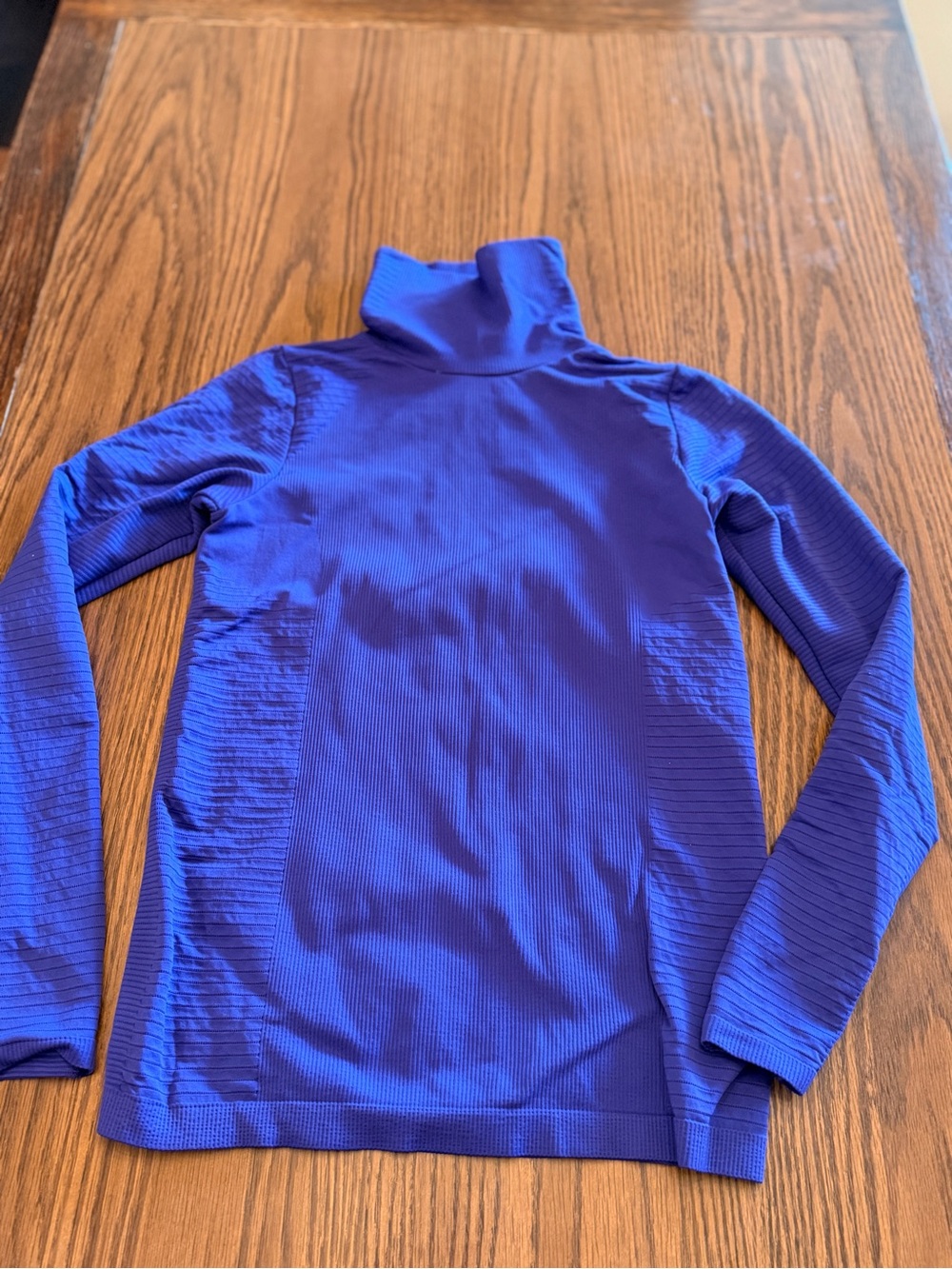Athleta Long Sleeve Turtleneck Top in Bright purple